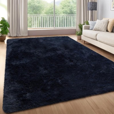 Fluffy Area Rug- Shag Area Rug for Living Room, Shaggy Large Indoor Thick Living Room Carpet with Non-Slip Backing, Soft Plush Carpet