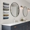 Sorbus Towel Rack Holder - Wall Mounted Storage Organizer for Towels, Washcloths, Hand Towels, Linens, Ideal for Bathroom, Spa, Salon, Modern Design - 3 of 4