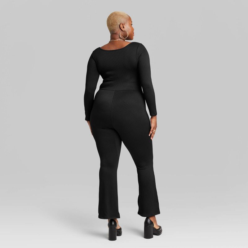 Women's Long Sleeve Seamless Fabric Jumpsuit - Wild Fable™, 4 of 9