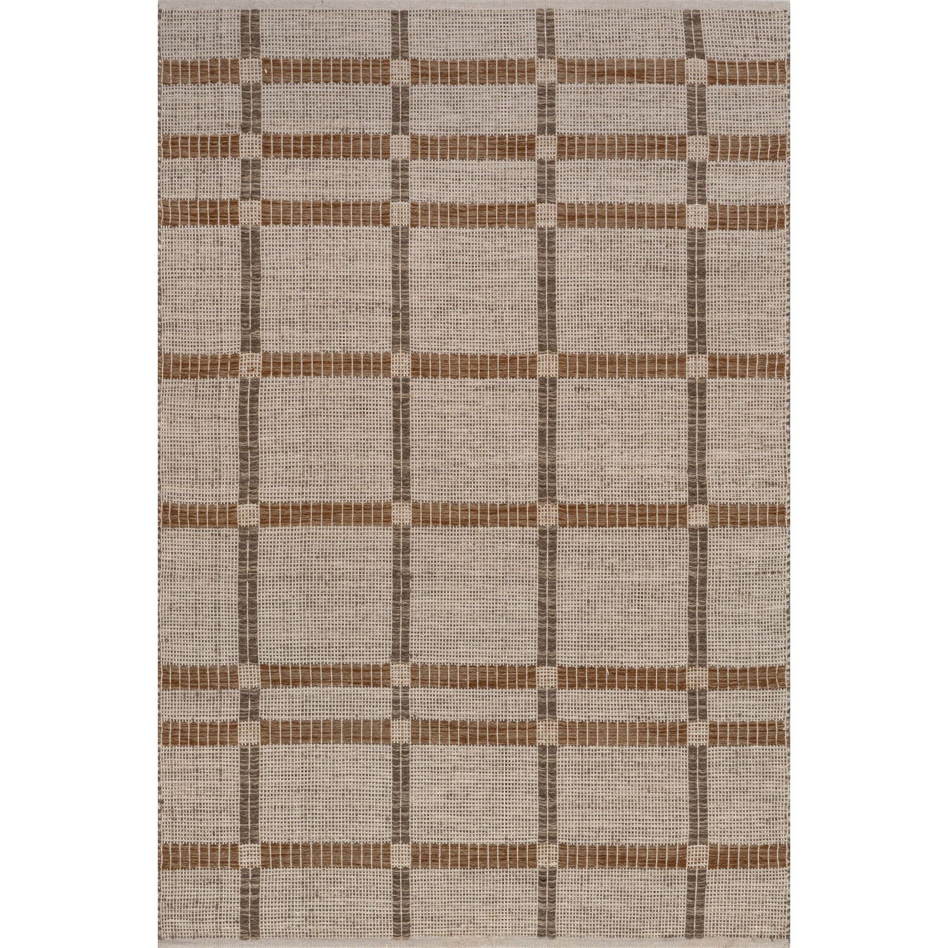 Nuloom Annie Plaid Wool and Cotton Area Rug, 4' x 6', Ivory