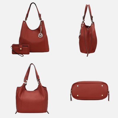 MKF Collection Calina Large Vegan Leather Shoulder Hobo Bag for Women by Mia K — фото 4