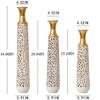 Infurnic Decorative Vases 3PCS Twigs Dried Flowers Antique Worn Vases, High Independent Stand for Living Room, Entryway, White, 20.87"*7.87"*35.87 - 3 of 4