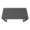 Vynxaria Modern 48" Adjustable Standing Computer Desk Grey Laminate Black Metal Frame for Home Office Laptop Work - 3 of 4