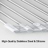 Triangle Roll-Up Dish Drying Rack for Sink Corner Small Foldable Stainless Steel Over The Sink Multipurpose Kitchen Drainer Caddy - 4 of 4