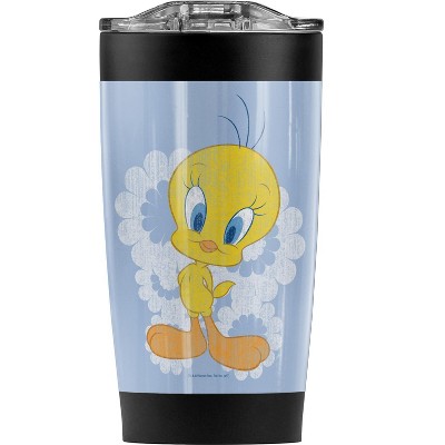 Looney Tunes Retro Tweety Steel Tumbler 20oz Coffee Travel Mug