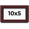 PosterPalooza | Panoramic Shadow Box 1.5" Depth Brown Picture Frame - UV Acrylic, Backing, Hanging Hardware - 2 of 4