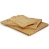 MegaChef 3 Piece 9 Inch, 12 Inch, and 15 Inch Bamboo Wood Cutting Board Set with Juice Grooves - 4 of 4