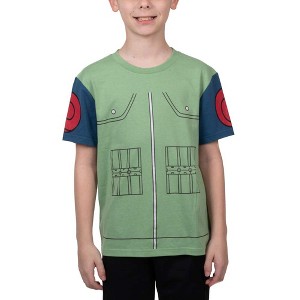 Naruto Shippuden Anime Kakashi Cosplay Youth Boys Cosplay Graphic Tshirt - 1 of 3