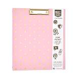 1" Ring Binder Pink and Gold Foil Stars - Best Year Ever