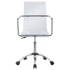 Amaturo Acrylic Office Chair with Chrome Base Clear - Coaster - 4 of 4