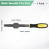 Unique Bargains Flat Metal File High Carbon Steel PVC Grip Handle Hand Files W PVC Grip - 3 of 4