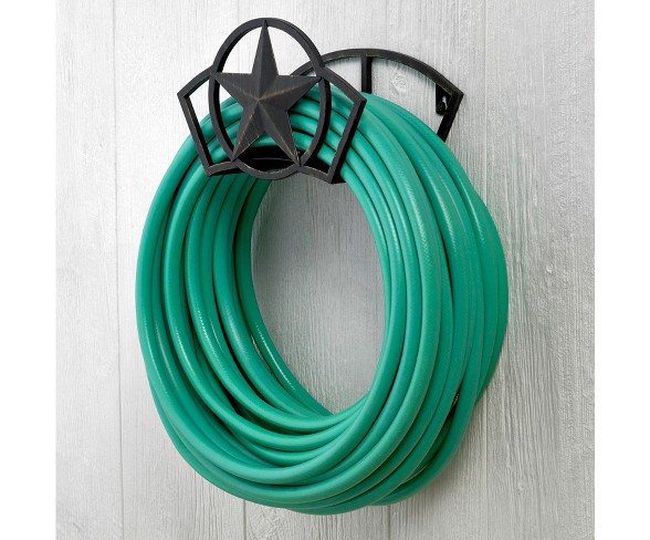 Liberty Garden Decorative Steel Liberty Star Garden Hose Butler Wall Storage