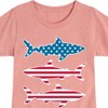 Girls' - Instant Message - 4th of July Fitted Short Sleeve Graphic T-Shirt - 2 of 4