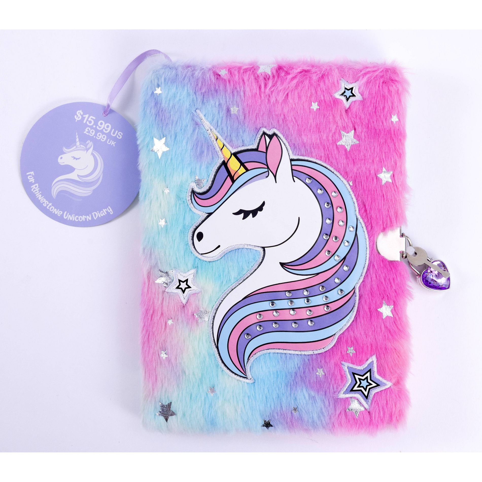 Fur Foil & Rhinestone Unicorn Diary - Scholastic Book Fair