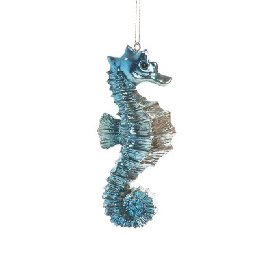 Gallerie II Iridescent Blue Seahorse Ornament