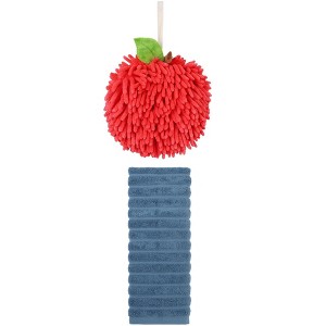 REGALWOVEN Absorbent Quick Drying Solid Decorative Hand Towels for Bathroom 14" x 30"/6" x 6" 2 Pcs - 1 of 4