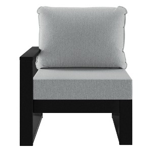 WestinTrends Montara Outdoor HDPE Left Arm Sectional Patio Corner Club Chair with Patio Cushions - 1 of 4