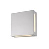 Quadrate Aluminum LED Wall Light - 11" Modern Geometric Design, Dimmable, Wet Rated - 3 of 3