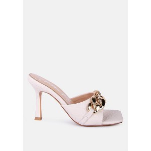 Mermaid Quilted Metallic Chain Embellished Women Sandals - 1 of 4