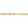 Black Bow Jewelry 4.75mm, 14k Yellow Gold, Hollow Figaro Chain Necklace - 4 of 4