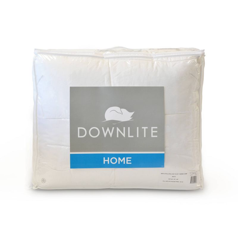Lightweight Goose Down Alternative Comforter Queen White - DOWNLITE, 4 of 5