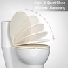 Toilet Seat, Soft Close Lid, Slow Close Noiseless Design, American Standard Compatible - 3 of 4