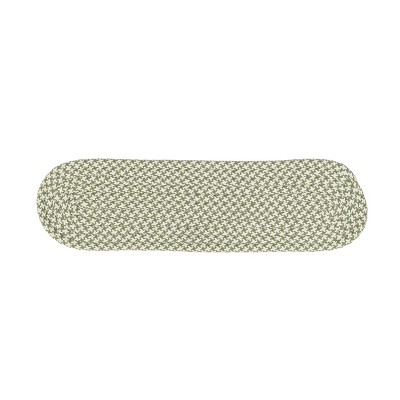 Colonial Mills Milton Houndstooth Tweed Stair Treads - Green 8"x28" (SET 13)