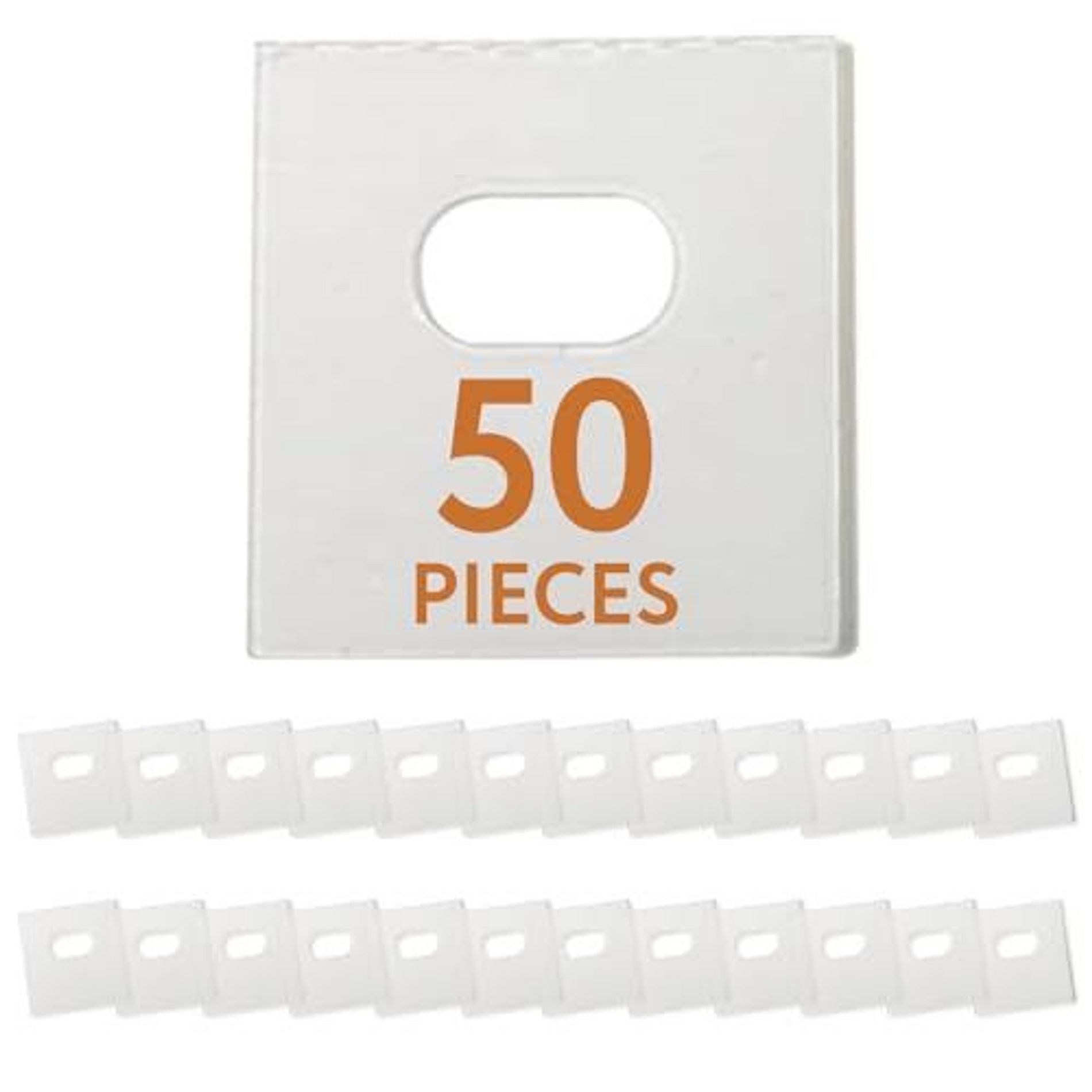 Impresa Clear Vertical Blind Repair Tabs - Stick-On Tabs (25 Sets) with 2 Alcohol Wipes