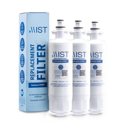 Mist LT700P Compatible with LG LT700P, ADQ36006101, Kenmore 46-9690 Refrigerator Water Filter (3pk)
