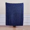 Teen Checkered Plush Throw Blanket Blue - Makers Collective - 2 of 4