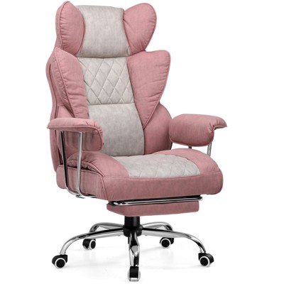 GTRACING Big and Tall Chair, Ergonomic Office Chair, Outward Fixed Soft Armrests and Footrest