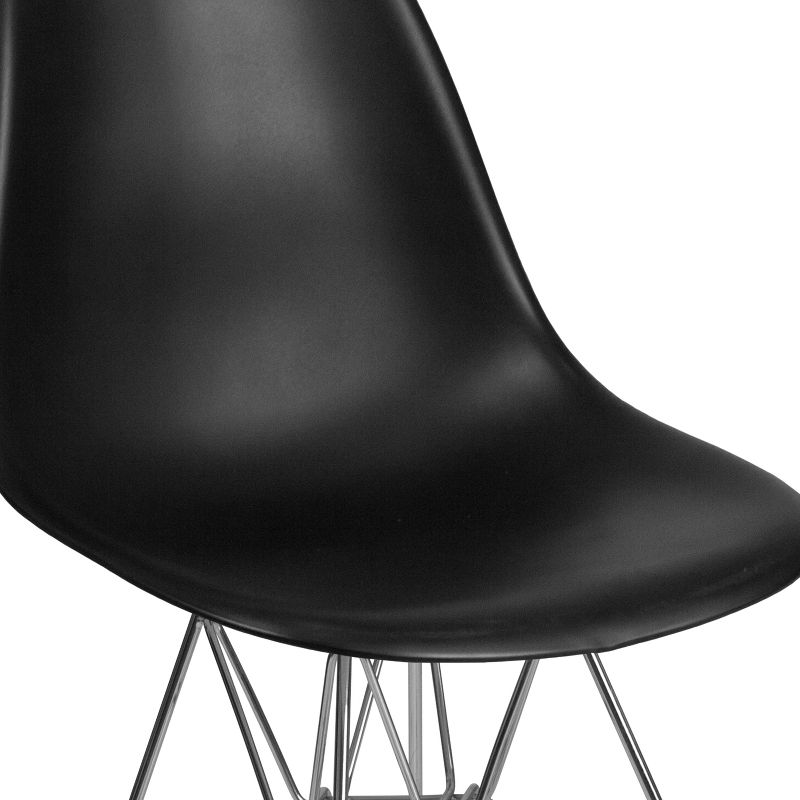 Flash Furniture Elon Series Plastic Chair with Chrome Base, 6 of 12