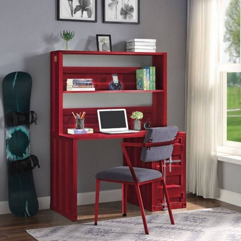 Red clearance desk target