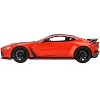 Aston Martin V12 Vantage RHD (Right Hand Drive) Scorpus Red with Black Top and Carbon Hood 1/18 Model Car by Top Speed - 3 of 4