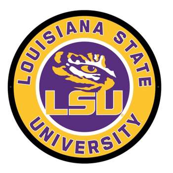 Evergreen Ultra-Thin Edgelight LED Wall Decor, Round, Louisiana State University- 23 x 23 Inches Made In USA