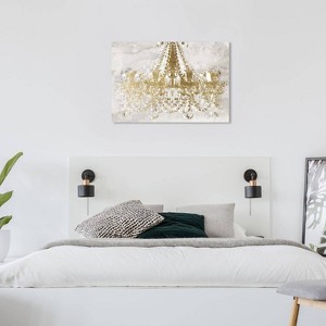 Wynwood Studio 36"x24" Rocky Gold Dramatic Entrance Wall Art: Modern Canvas, Mixed Media, TV Movie Theme, Unframed - 1 of 3