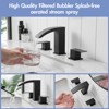 Widespread Nickel Gold Bathroom Faucet with Pop-Up Drain - 3 of 4