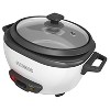 BLACK+DECKER 6-Cup Cooked/3-Cup Uncooked Rice Cooker - White RC506 - image 2 of 4