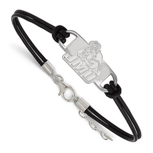 Black Bow Jewelry Sterling Silver James Madison Dukes NCAA charm Bracelet 7 Inch - 1 of 3