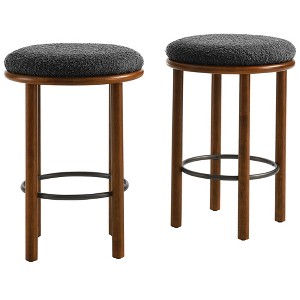 Modway Fable Boucle Fabric Counter Stools - Set of 2 - 1 of 4