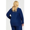 Avenue Women's Plus Size Button Fleece Top - 3 of 4