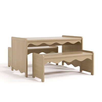 Storkcraft 3pc Casablanca Deluxe Montessori Kids' Table & Bench Set