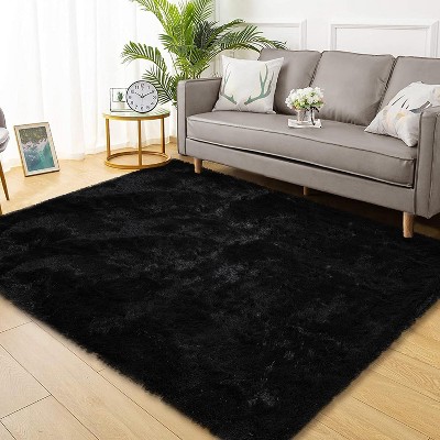 Fluffy Area Rug- Shag Area Rug for Living Room, Shaggy Large Indoor Thick Living Room Carpet with Non-Slip Backing, Soft Plush Carpet