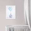 15" x 21" My Blue Balloon Animals Framed Art Print - Wynwood Studio: Modern Decor, Zoo Theme, White Frame - 3 of 4