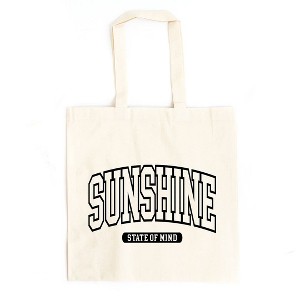 City Creek Prints Varsity Sunshine State Of Mind Canvas Tote Bag - 15x16 - Natural - 1 of 2