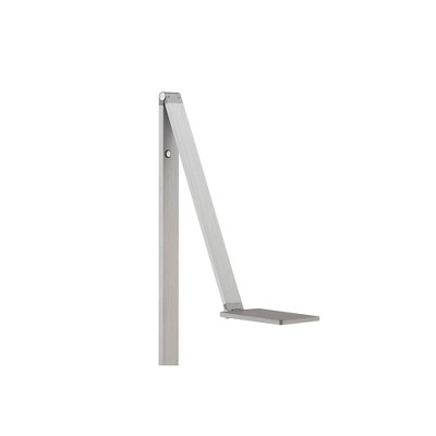 Bentley LED Task Floor Lamp 61" Tall Adjustable Silver Aluminum