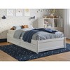 AFI Furnishings Twin Panel Platform Bed with Storage Drawers in White - 3 of 4