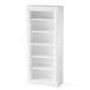 Resenkos Bookshelf, Bookcase Standing Shelf Unts,73" Modern Bookcase, 6-Tier Tall Etagere Bookshelf with Storage Shelves,White - 3 of 3