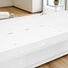 Mshliw Queen Size Wall Murphy Bed with Foldable Cabinet, Vanity Desk, Center Mirror and Side Drawers, Space-Saving Storage Bed - 2 of 4