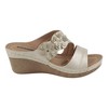 GC Shoes Rita Flower Comfort Slide Wedge Sandals - 2 of 4